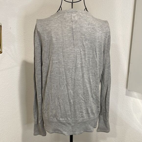 Banana republic grey v neck woman’s cardigan | size M - Picture 7 of 9